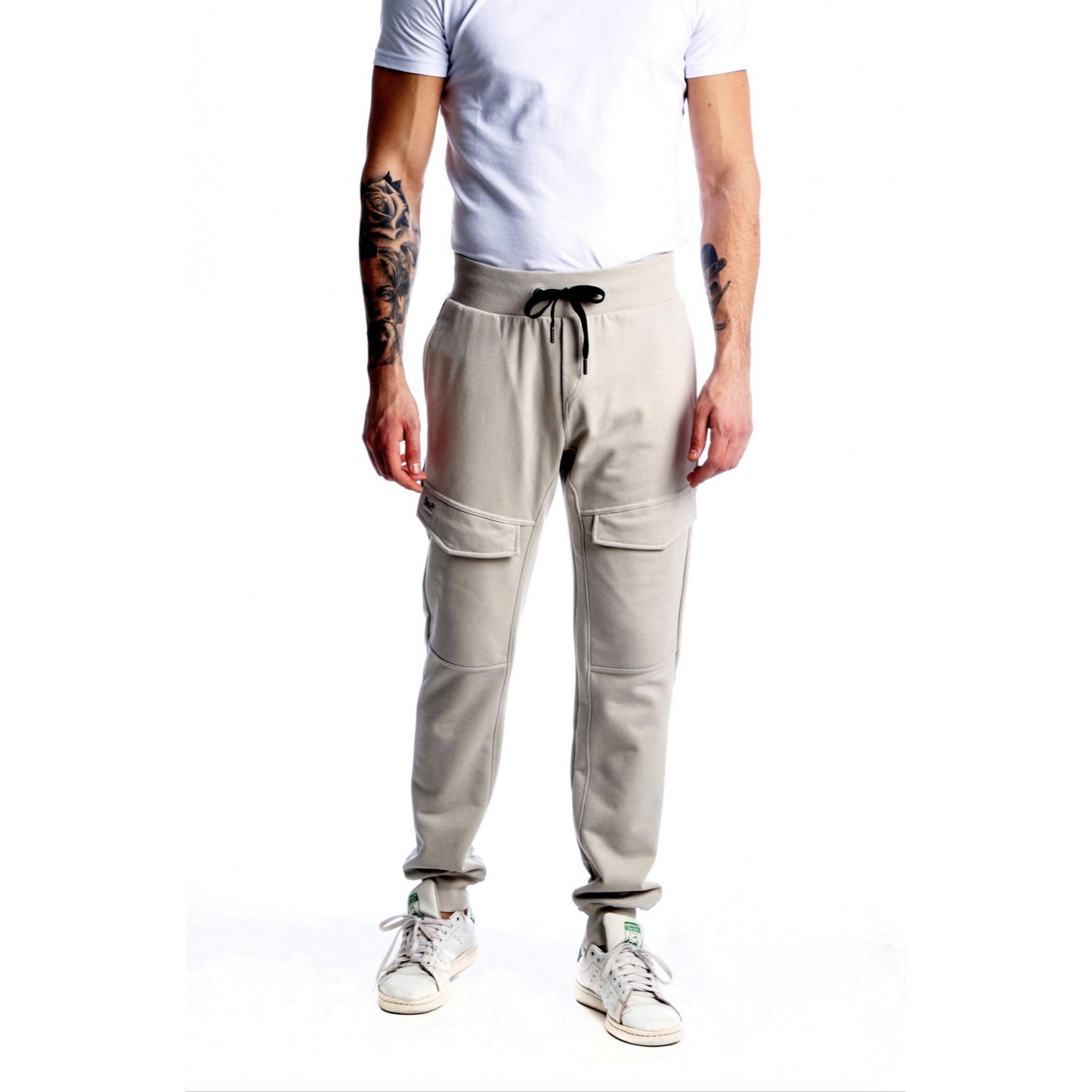 Paco & Co Ανδρική φόρμα παντελόνι cargo 2288615 Μπεζ