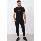 Ανδρική φόρμα ίσια με αλυσίδα Attitude 87031 Μαύρο 4