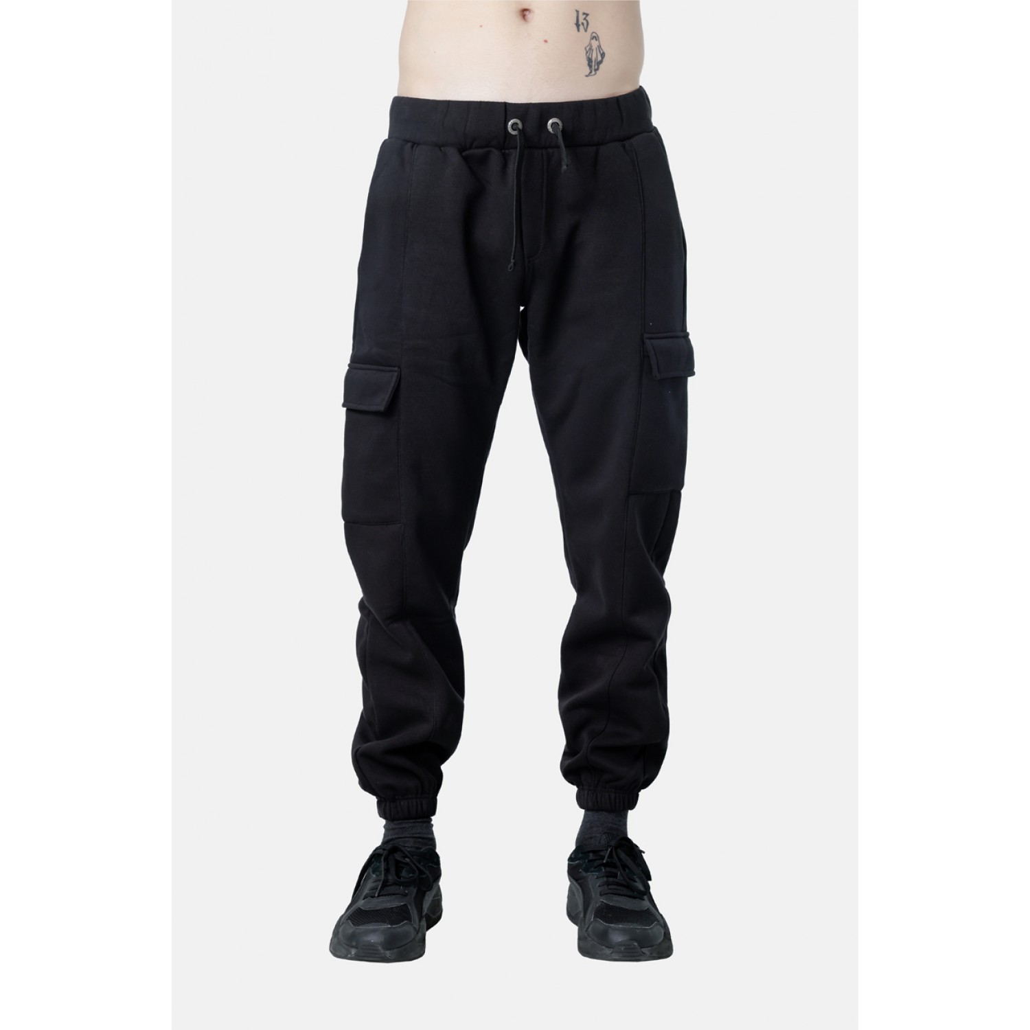 Life Style Butiken Ανδρική Φόρμα Cargo με λάστιχο LS12481311 Black