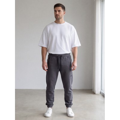 Life Style Butiken Ανδρική Φόρμα με λάστιχο στον αστράγαλο LS12631303 Ανθρακί