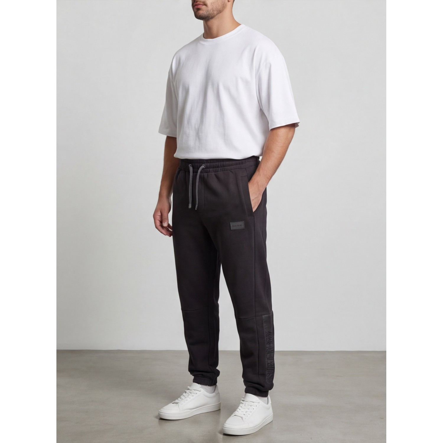 Life Style Butiken Ανδρική Φόρμα με λάστιχο στον αστράγαλο LS12631302 Black