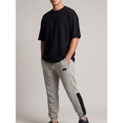 Life Style Butiken Ανδρική Φόρμα με λάστιχο στον αστράγαλο LS12631302 Γκρι