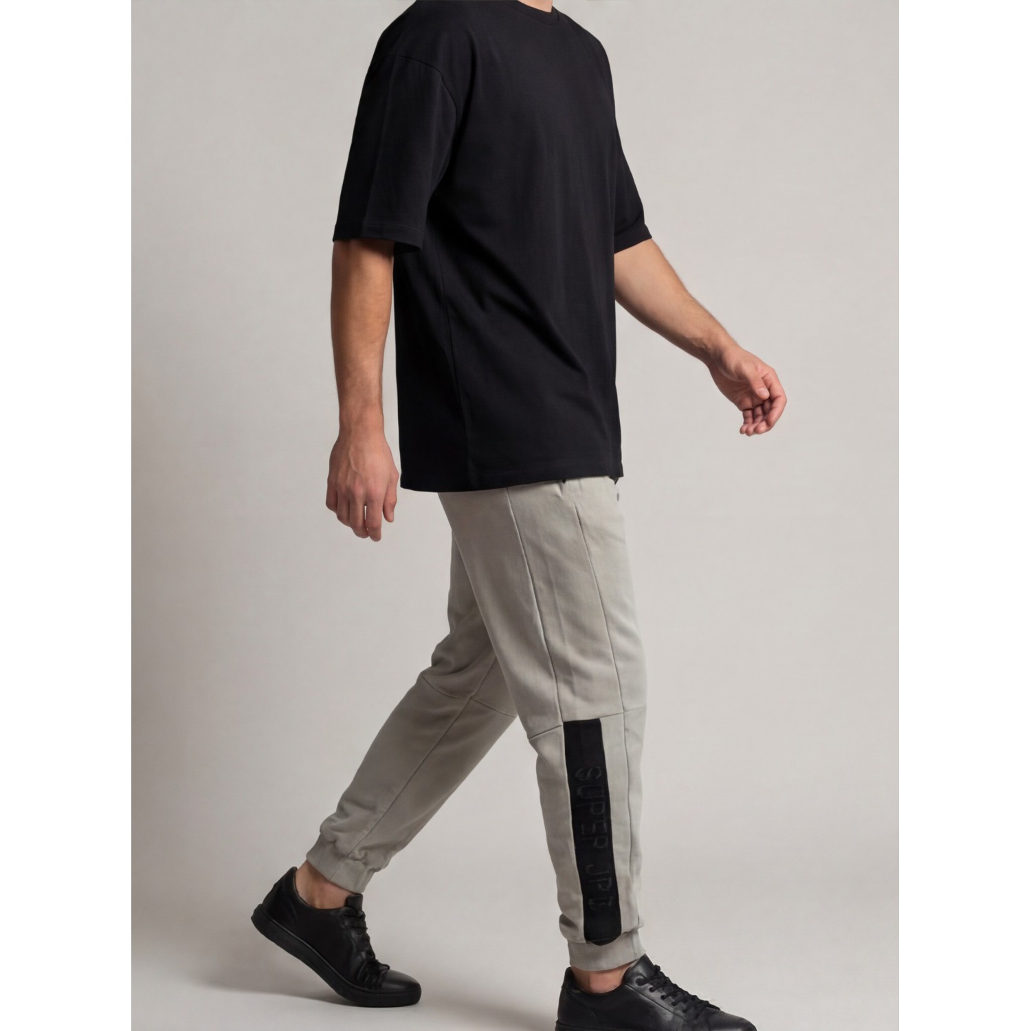 Life Style Butiken Ανδρική Φόρμα με λάστιχο στον αστράγαλο LS12631302 Γκρι