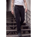 Life Style Butiken Ανδρικό Παντελόνι Φόρμας Slim Fit με Εσωτερικό Φλις LS122481852 Μαύρο 1