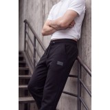 Life Style Butiken Ανδρικό Παντελόνι Φόρμας Slim Fit με Εσωτερικό Φλις LS122481852 Μαύρο 2