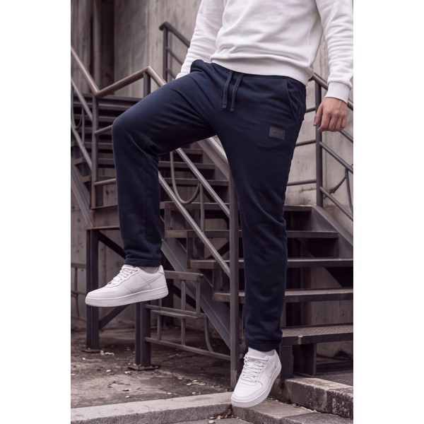 Life Style Butiken Ανδρικό Παντελόνι Φόρμας Slim Fit με Εσωτερικό Φλις LS122481852 NAVY