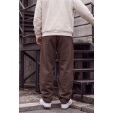 Life Style Butiken Ανδρική Baggy Φόρμα Oversized με Εσωτερική Επένδυση Fleece LS13467 BROWN 3