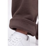 Life Style Butiken Ανδρική Baggy Φόρμα Oversized με Εσωτερική Επένδυση Fleece LS13467 BROWN 8
