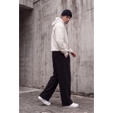 Life Style Butiken Ανδρική Φόρμα Baggy Fleece Βαμβακερή Φαρδιά Γραμμή με Κορδόνι LS17310 BLACK 2