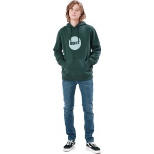 Basehit 212.BM20.02 Ανδρικό Φούτερ με Κουκούλα και Τσέπες Πράσινο