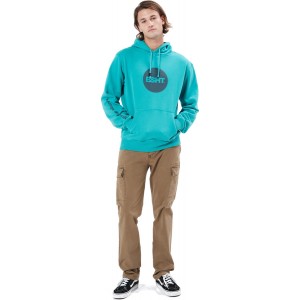 Basehit 212.BM20.02 Ανδρικό Φούτερ με Κουκούλα και Τσέπες Τιρκουάζ