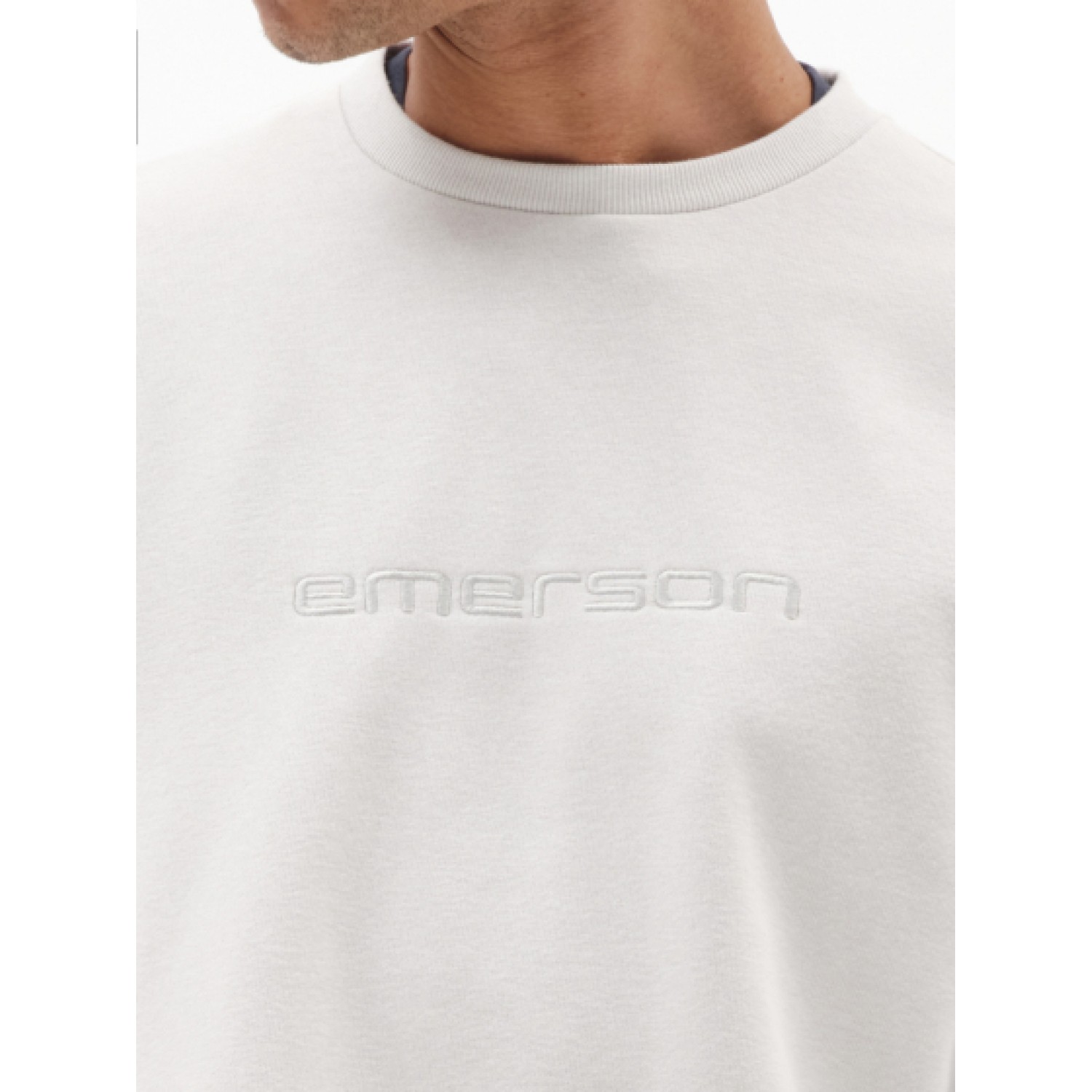 EMERSON Ανδρικό Φούτερ με Στρόγγυλη Λαιμόκοψη 232.EM20.10 Ice