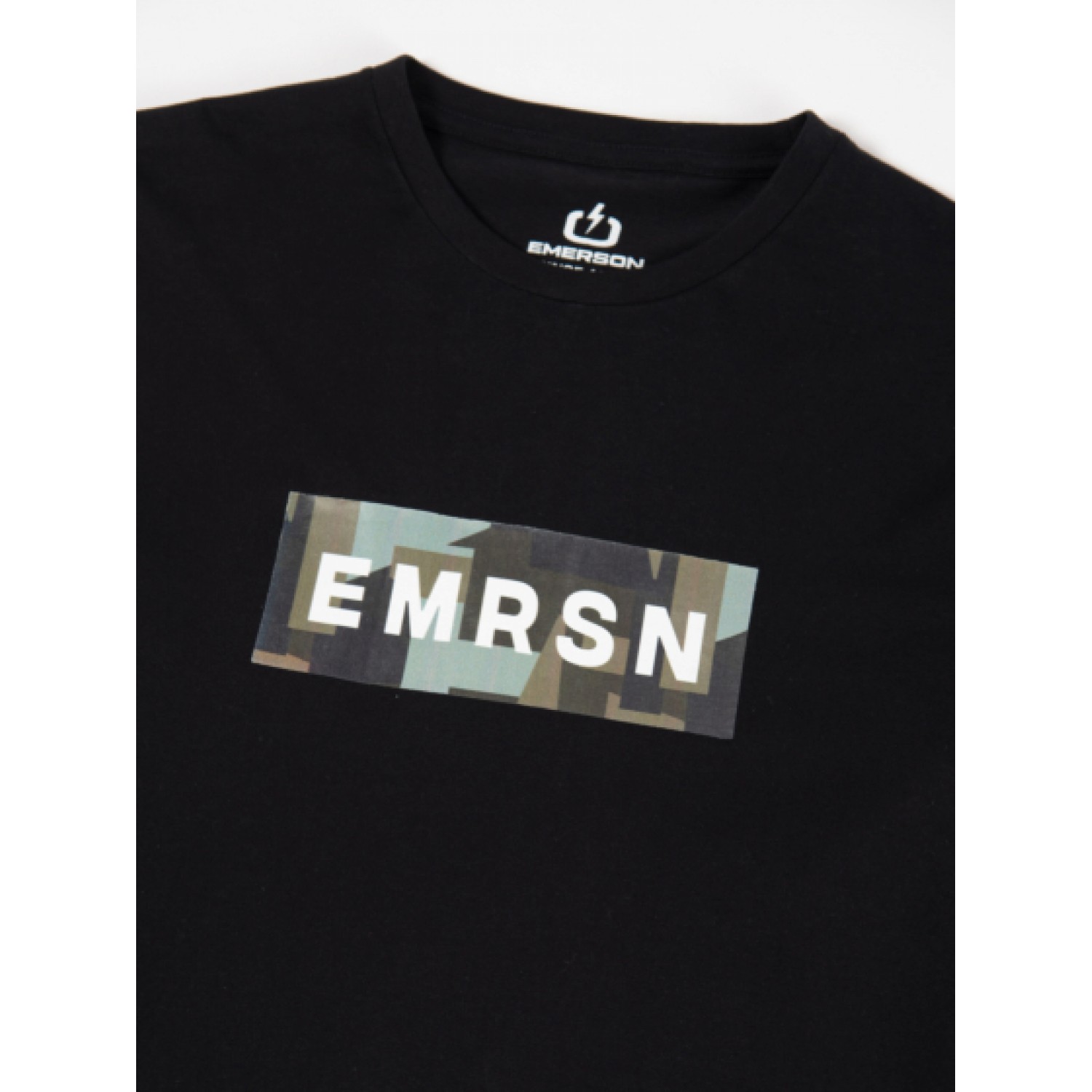 EMERSON Ανδρική Μπλούζα με Στρόγγυλη Λαιμόκοψη 232.EM31.02 Black Κανονική Εφαρμογή
