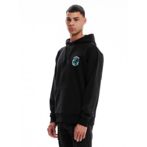 EMERSON Ανδρικό Φούτερ με Κουκούλα 232.EM20.11 Black Κανονική Εφαρμογή 