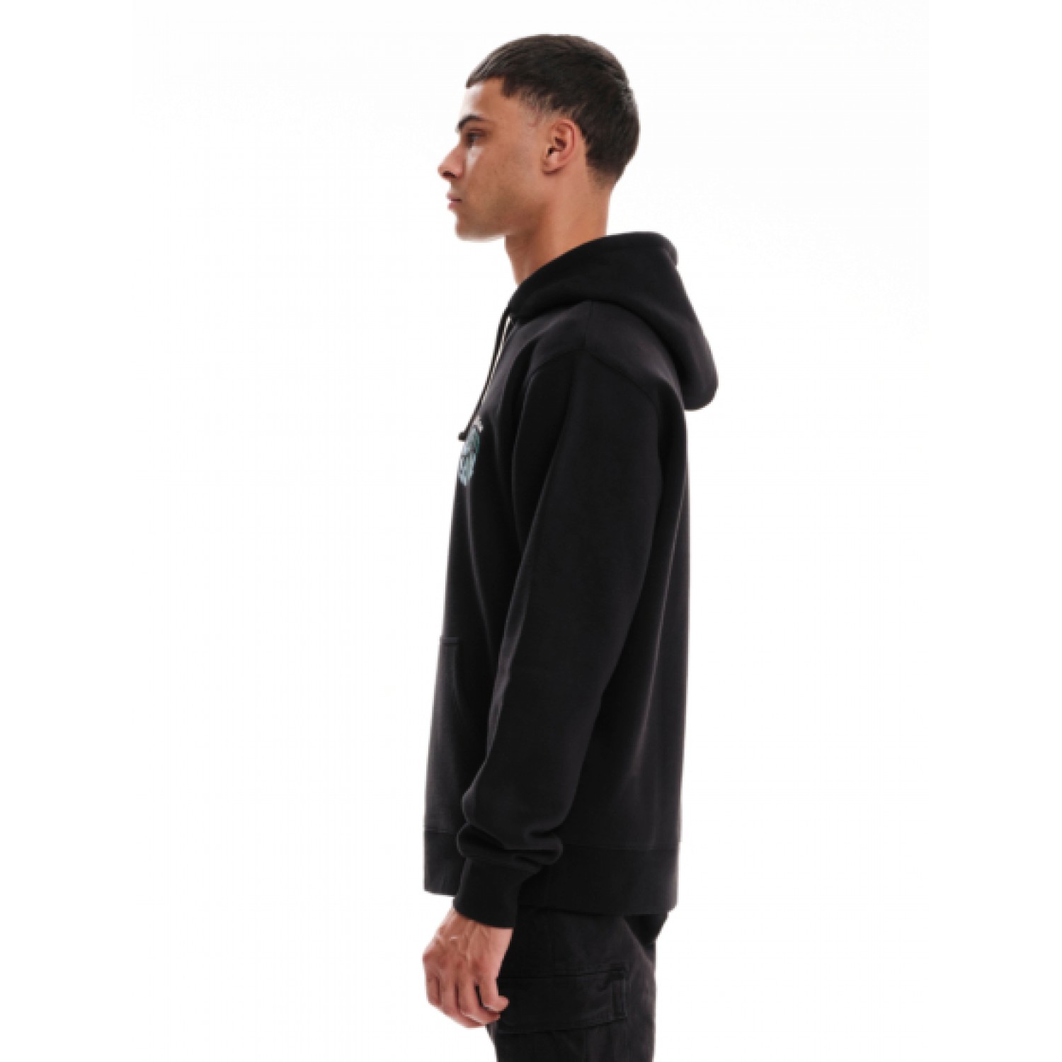 EMERSON Ανδρικό Φούτερ με Κουκούλα 232.EM20.11 Black Κανονική Εφαρμογή 