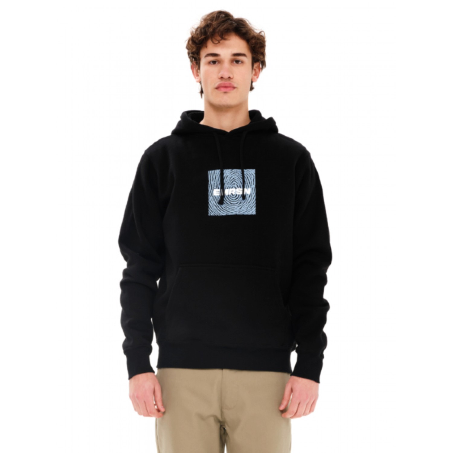 EMERSON Ανδρικό Φούτερ με Κουκούλα 232.EM20.06 Black