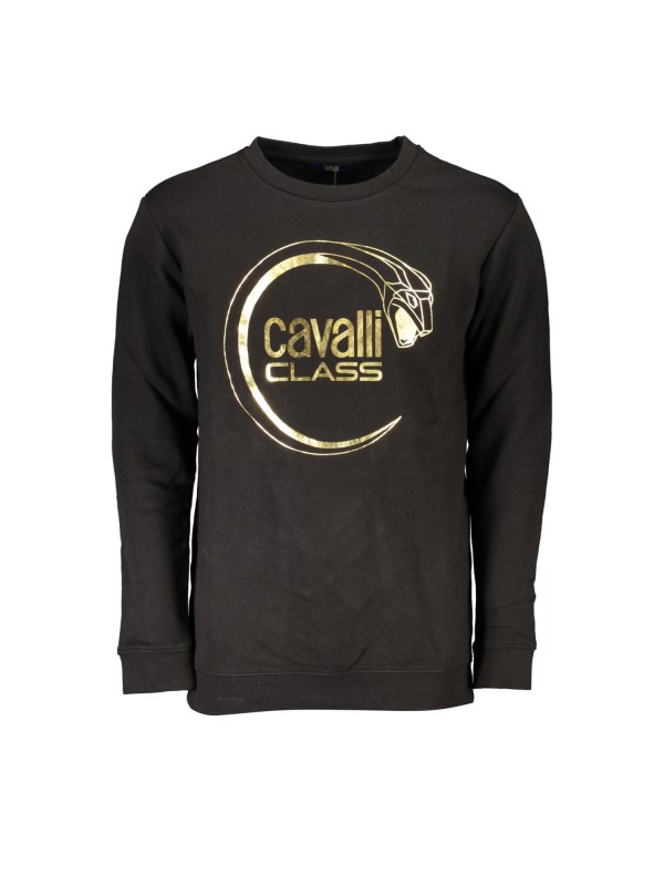 CAVALLI CLASS Ανδρική Μακρυμάνικη Μπλούζα Φούτερ Κανονική Εφαρμογή RXT65ACF062_NE05051 Black