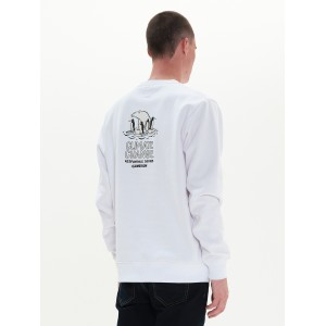 EMERSON 222.EM20.23 ΑΝΔΡΙΚΟ ΦΟΥΤΕΡ ΜΕ ΛΑΙΜΟΚΟΨΗ "CLIMATE CHANGE" WHITE