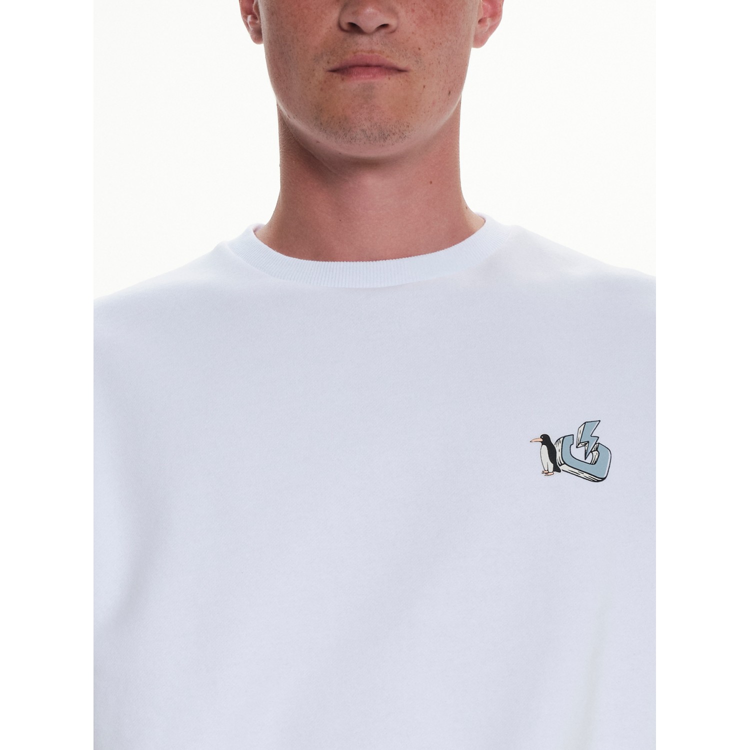 EMERSON 222.EM20.23 ΑΝΔΡΙΚΟ ΦΟΥΤΕΡ ΜΕ ΛΑΙΜΟΚΟΨΗ "CLIMATE CHANGE" WHITE