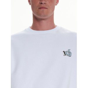 EMERSON 222.EM20.23 ΑΝΔΡΙΚΟ ΦΟΥΤΕΡ ΜΕ ΛΑΙΜΟΚΟΨΗ "CLIMATE CHANGE" WHITE