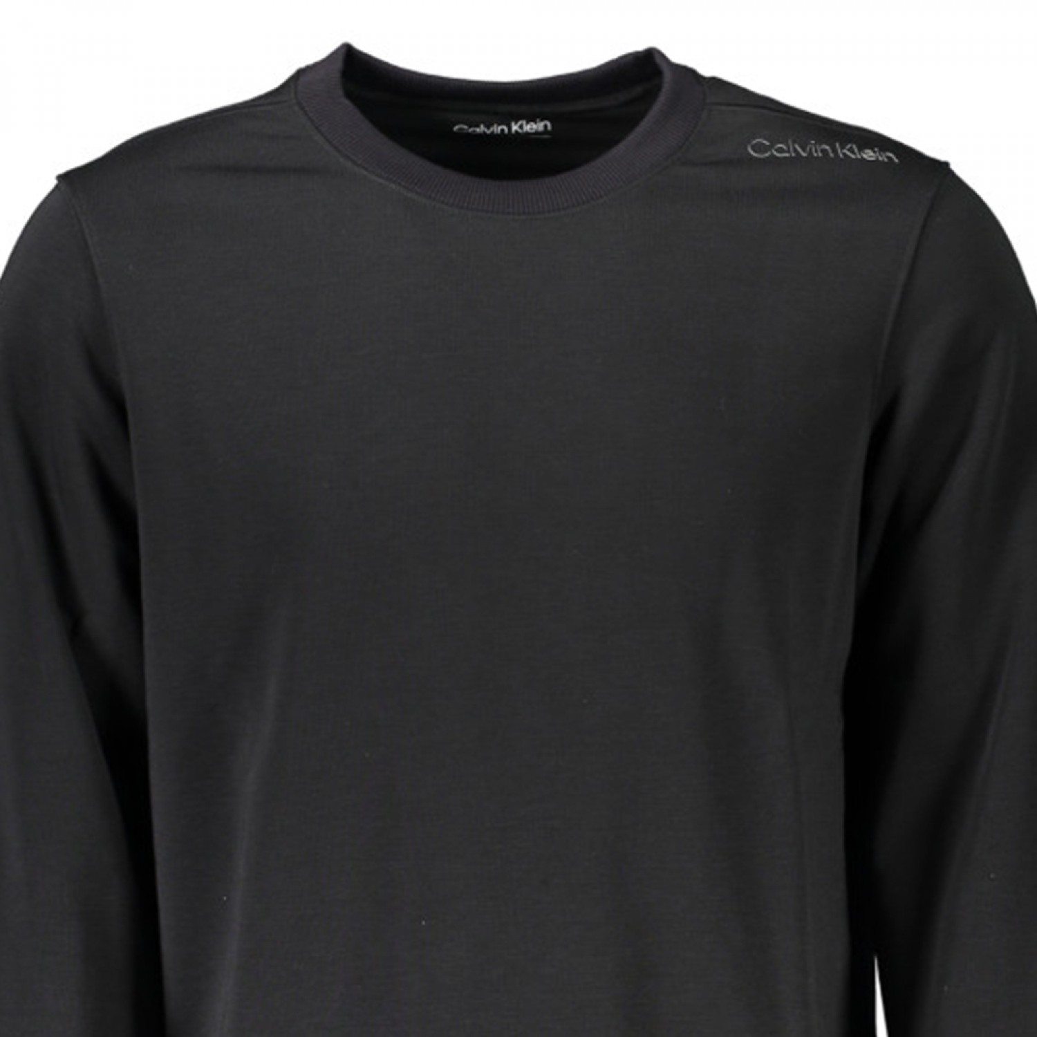 CALVIN KLEIN Ανδρική Μακρυμάνικη Μπλούζα Φούτερ Με Στρογγυλή Λαιμόκοψη Κανονική Εφαρμογή 00GMS4W333_NEBAE Black