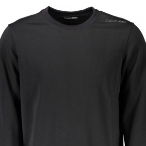 CALVIN KLEIN Ανδρική Μακρυμάνικη Μπλούζα Φούτερ Με Στρογγυλή Λαιμόκοψη Κανονική Εφαρμογή 00GMS4W333_NEBAE Black