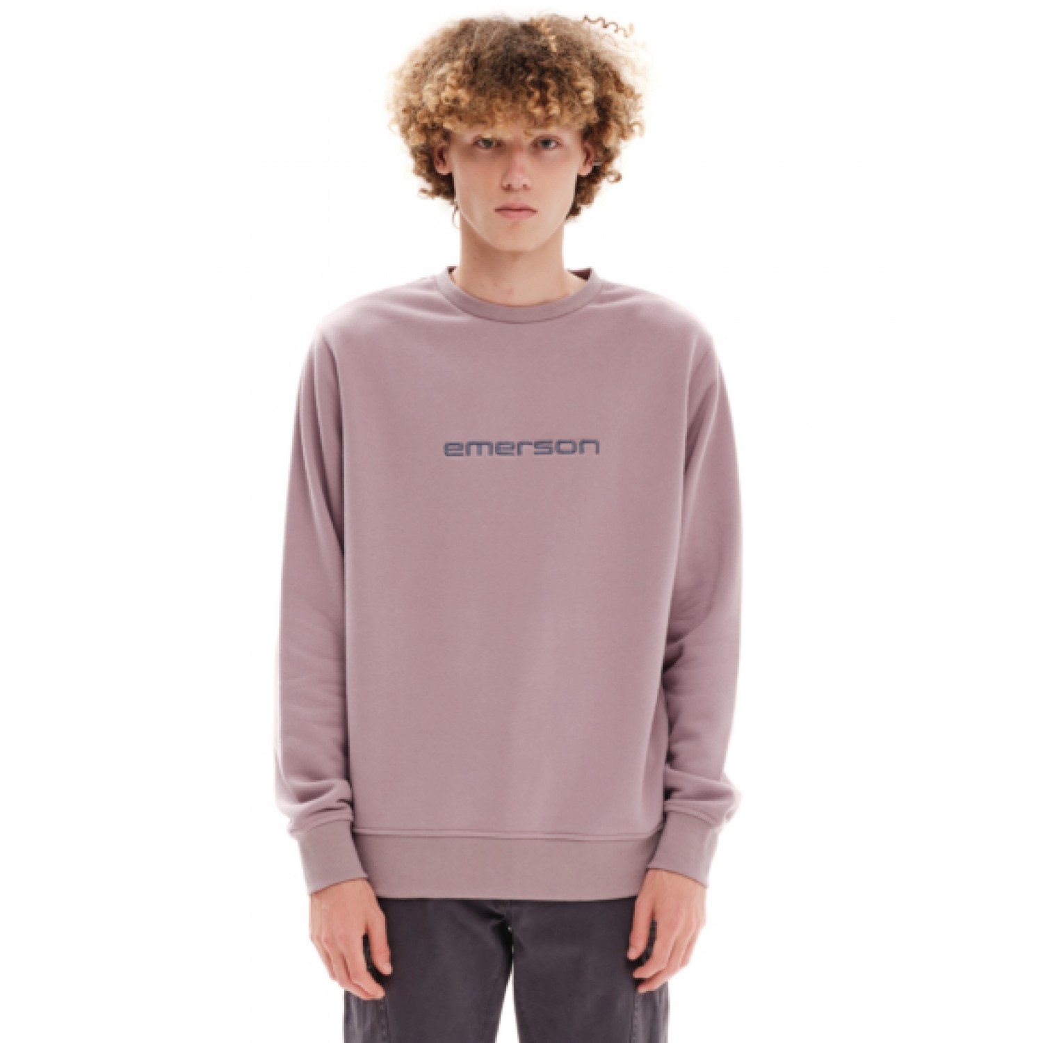 EMERSON Ανδρικό Φούτερ με Στρόγγυλη Λαιμόκοψη 232.EM20.10 Dusty Mauve