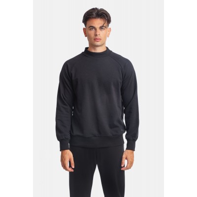 Paco & Co 2381044 Μαύρο Ανδρικό Φούτερ Με Λουπέτο