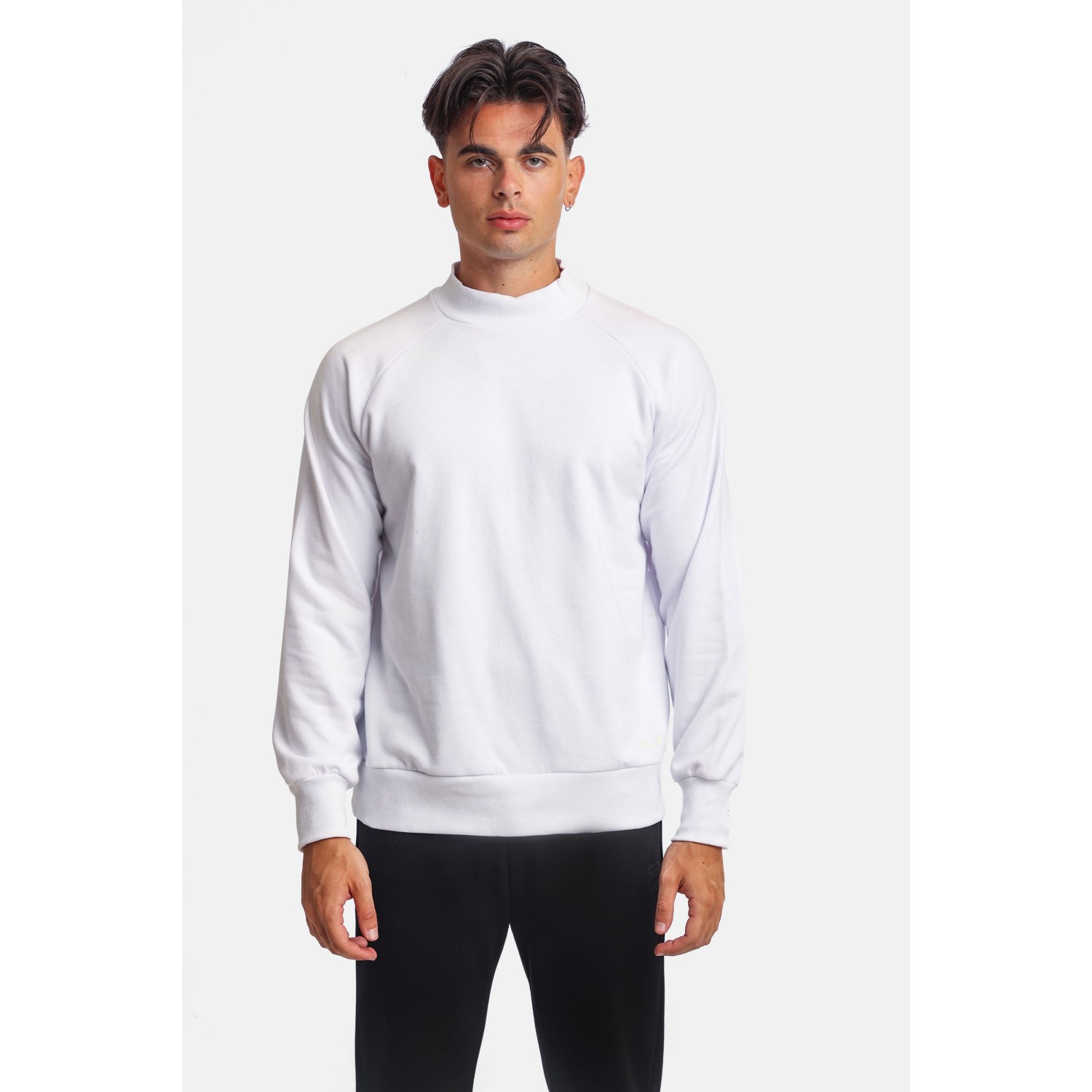 Paco & Co 2381044 Ανδρικό Φούτερ Με Λουπέτο Λευκό