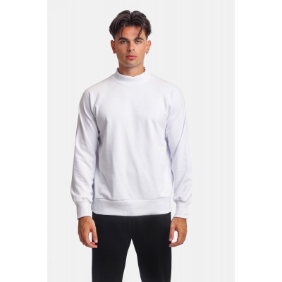 Paco & Co 2381044 Ανδρικό Φούτερ Με Λουπέτο Λευκό