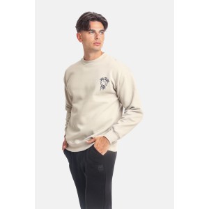 Paco & Co 2381062 Μπεζ Ανδρικό Φούτερ με λαιμόκοψη