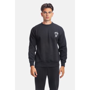 Paco & Co 2381062 Ανδρικό Φούτερ με λαιμόκοψη Μαύρο