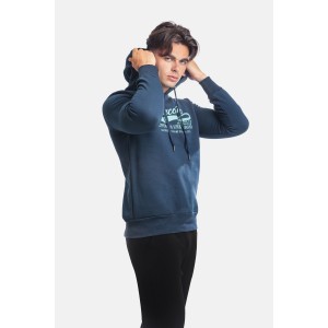 Paco & Co 2381071 Navy Ανδρικό Φούτερ με Κουκούλα