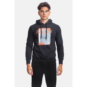 Paco & Co 2381073 Μαύρο Ανδρικό Φούτερ με Κουκούλα