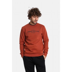 Life Style Butiken LS12481054 Εκαι Ανδρική μακρυμάνικη φούτερ με στρογγυλή λαιμόκοψη Κανονική Εφαρμογή