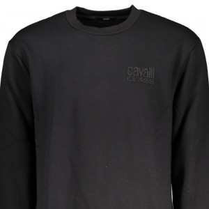 CAVALLI CLASS Ανδρική Μακρυμάνικη Μπλούζα Φούτερ Κανονική Εφαρμογή  QXT66ACF062_NE05051 Black 