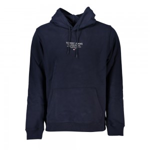 TOMMY HILFIGER Ανδρική Μακρυμάνικη Μπλούζα Φούτερ με κουκούλα Κανονική Εφαρμογή DM0DM18409_BLC1G Navy