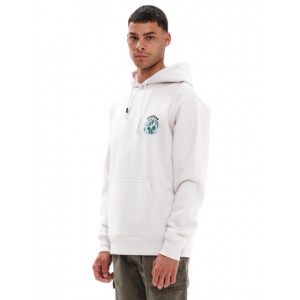 EMERSON Ανδρικό Φούτερ με Κουκούλα 232.EM20.11 Off White Κανονική Εφαρμογή