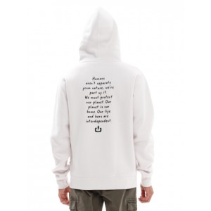 EMERSON Ανδρικό Φούτερ με Κουκούλα 232.EM20.11 Off White Κανονική Εφαρμογή