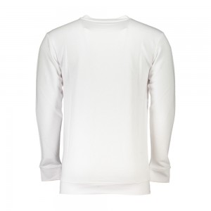 CAVALLI CLASS Ανδρική Μακρυμάνικη Μπλούζα Φούτερ Κανονική Εφαρμογή RXT65ACF062_BI00053 Λευκό