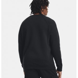 Under Armour Ανδρικό Φούτερ με Στρόγγυλη Λαιμόκοψη 1379755 Black