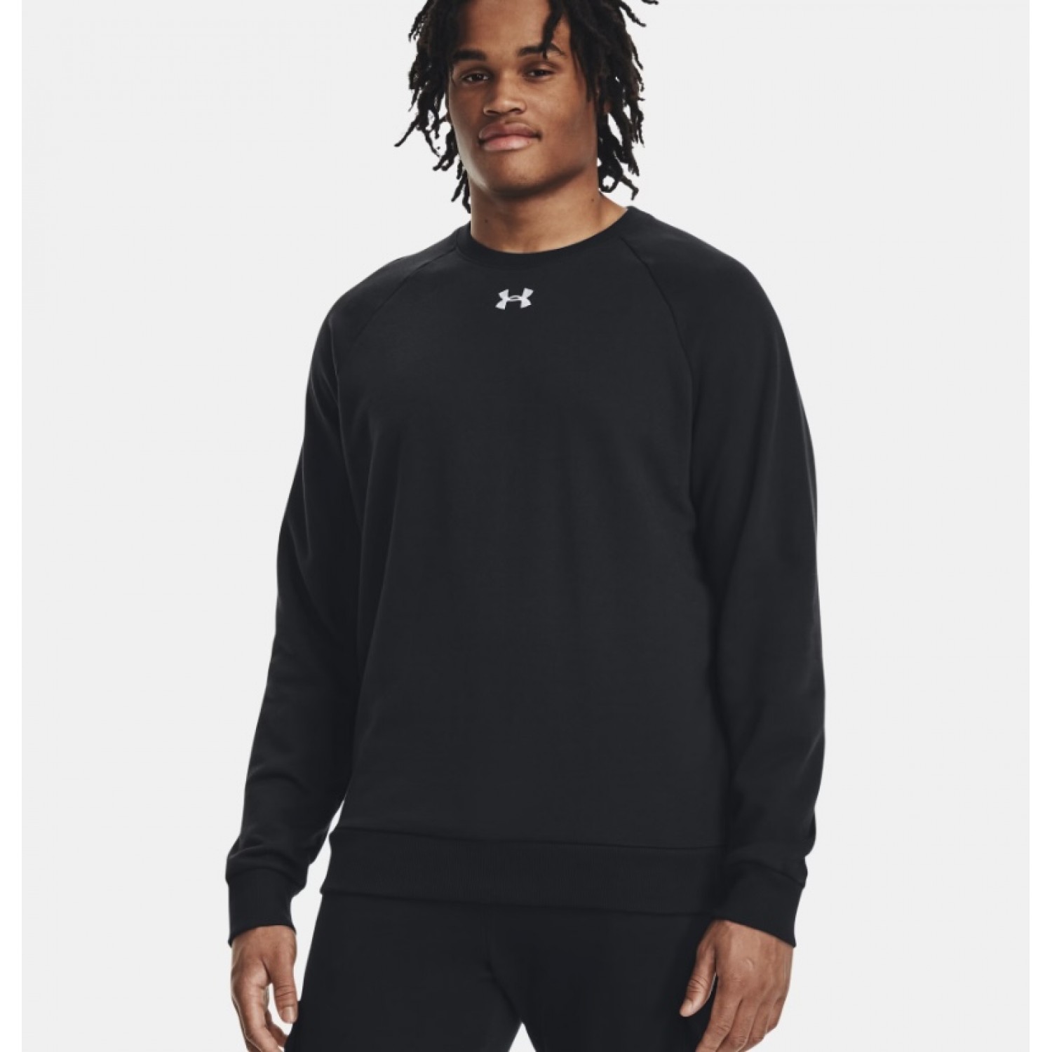 Under Armour Ανδρικό Φούτερ με Στρόγγυλη Λαιμόκοψη 1379755 Black