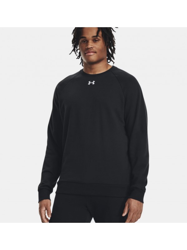 Under Armour Ανδρικό Φούτερ με Στρόγγυλη Λαιμόκοψη 1379755 Black