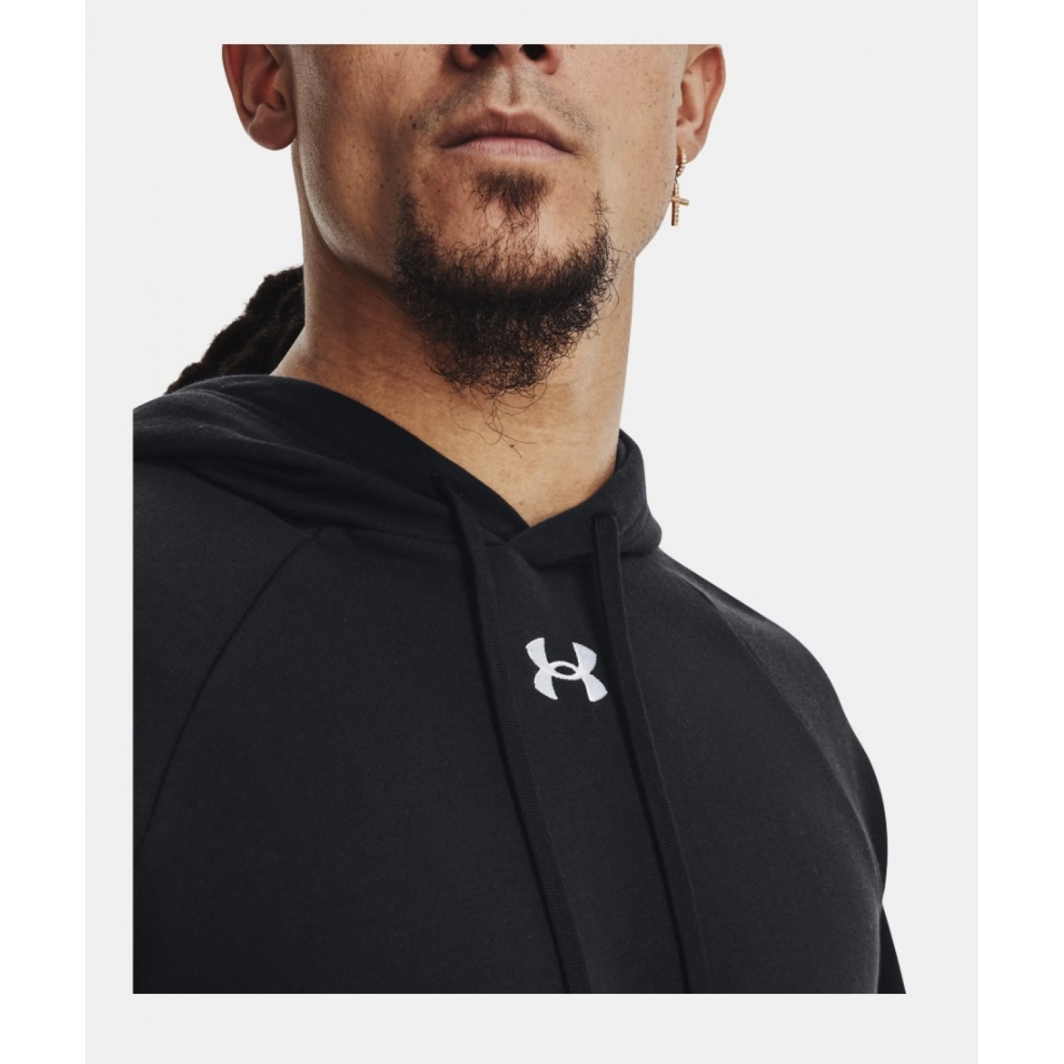 Under Armour Ανδρικό Φούτερ με Κουκούλα 1379757 Black