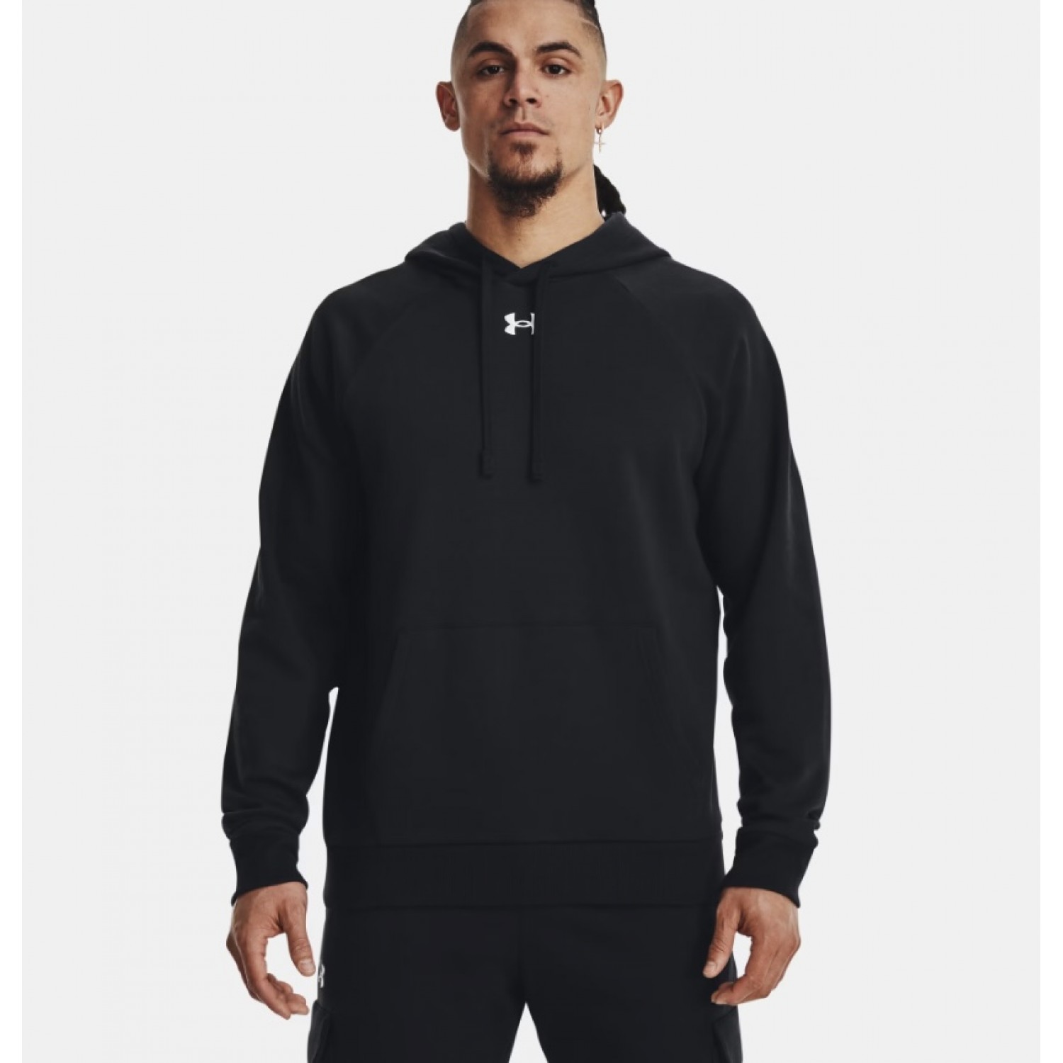 Under Armour Ανδρικό Φούτερ με Κουκούλα 1379757 Black