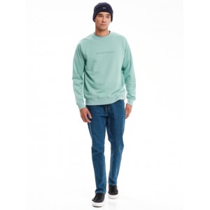 EMERSON Ανδρικό Φούτερ με Στρόγγυλη Λαιμόκοψη 232.EM20.10 Μέντα Κανονική Εφαρμογή