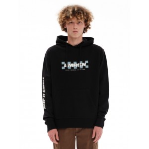 EMERSON Ανδρικό Φούτερ με Κουκούλα 232.EM20.03 Black Κανονική Εφαρμογή