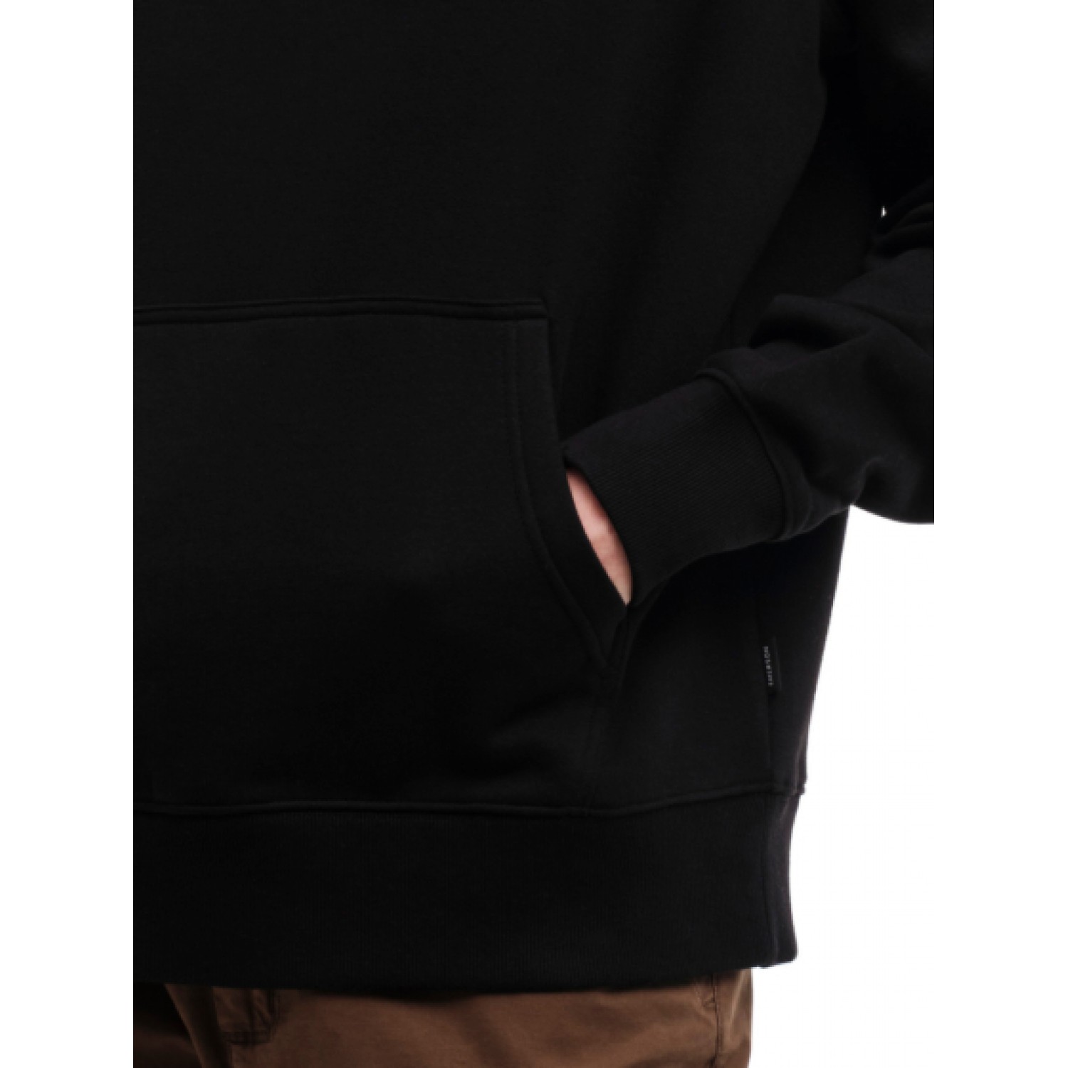 EMERSON Ανδρικό Φούτερ με Κουκούλα 232.EM20.03 Black Κανονική Εφαρμογή