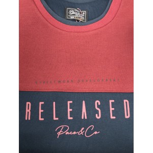 Paco & Co 2381058 Navy Ανδρικό Φούτερ με Λαιμόκοψη