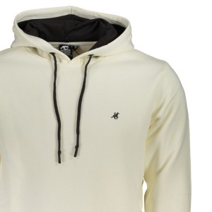 U.S. GRAND POLO USF177 Εκρού Ανδρική Φούτερ Μπλούζα Με Κουκούλα